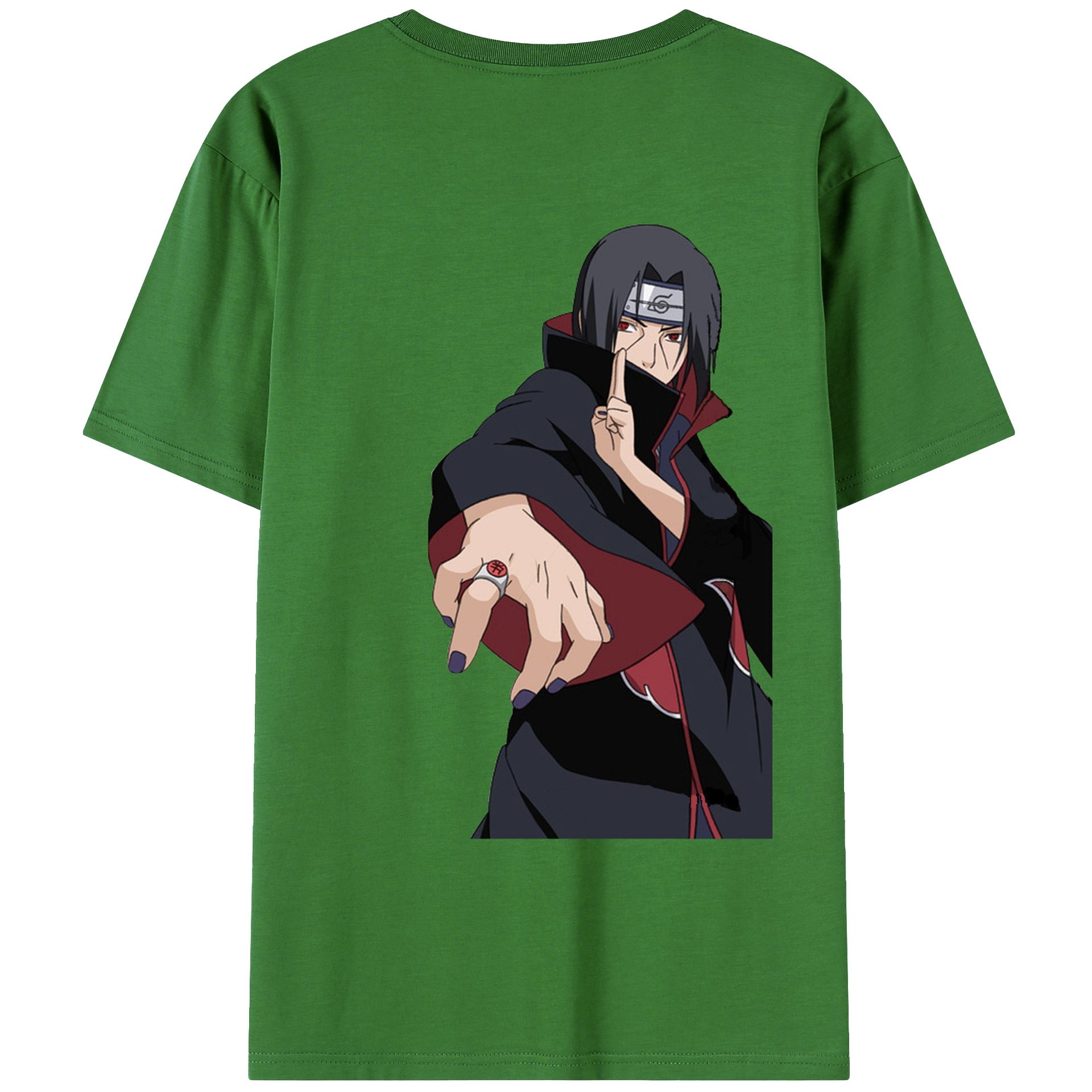 （画像用） NARUTO -ナルト- うちは イタチ Uchiha Itachi レディース半袖Tシャツ(バックプリント)